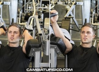 Extensiones en maquina de triceps