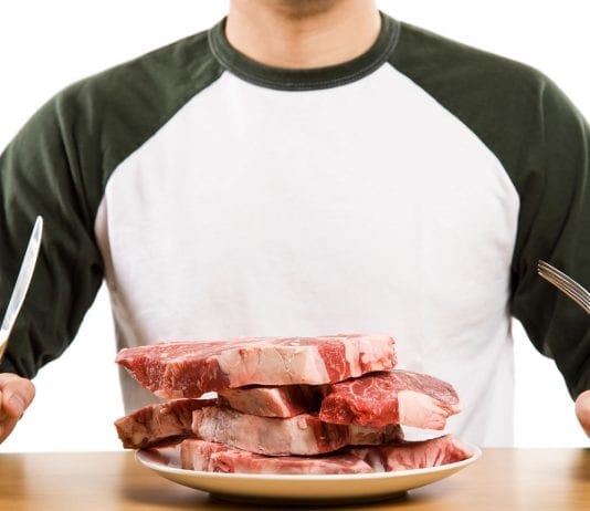 Carne con esteroides