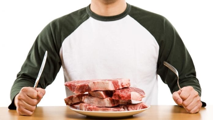 Carne con esteroides