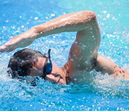 Rutina de pesas para natación